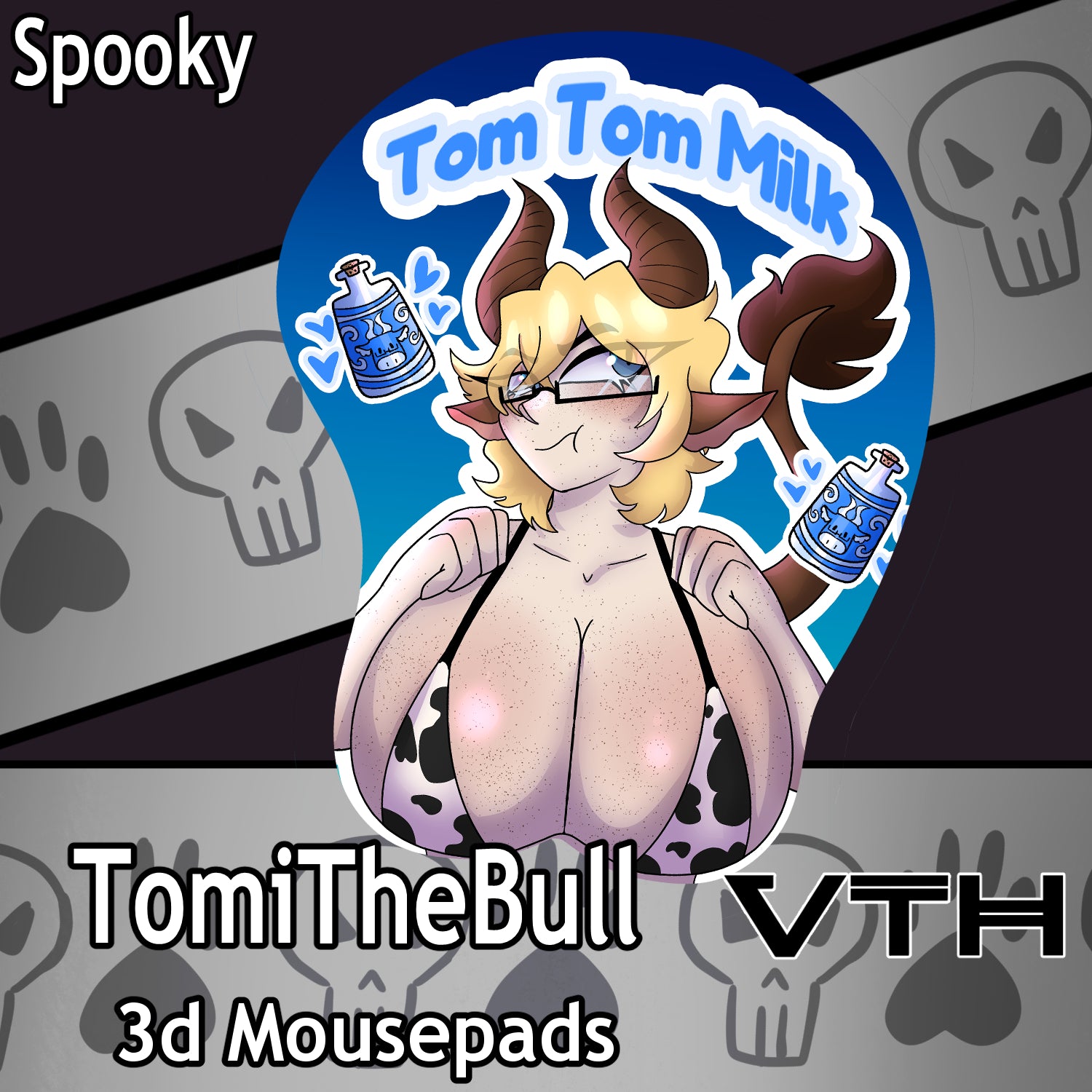 Tom Tom Milk 3D Mousepad - Spooky