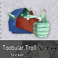 Toobular Troll Thumbs Up Sticker