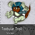 Toobular Troll Sticker