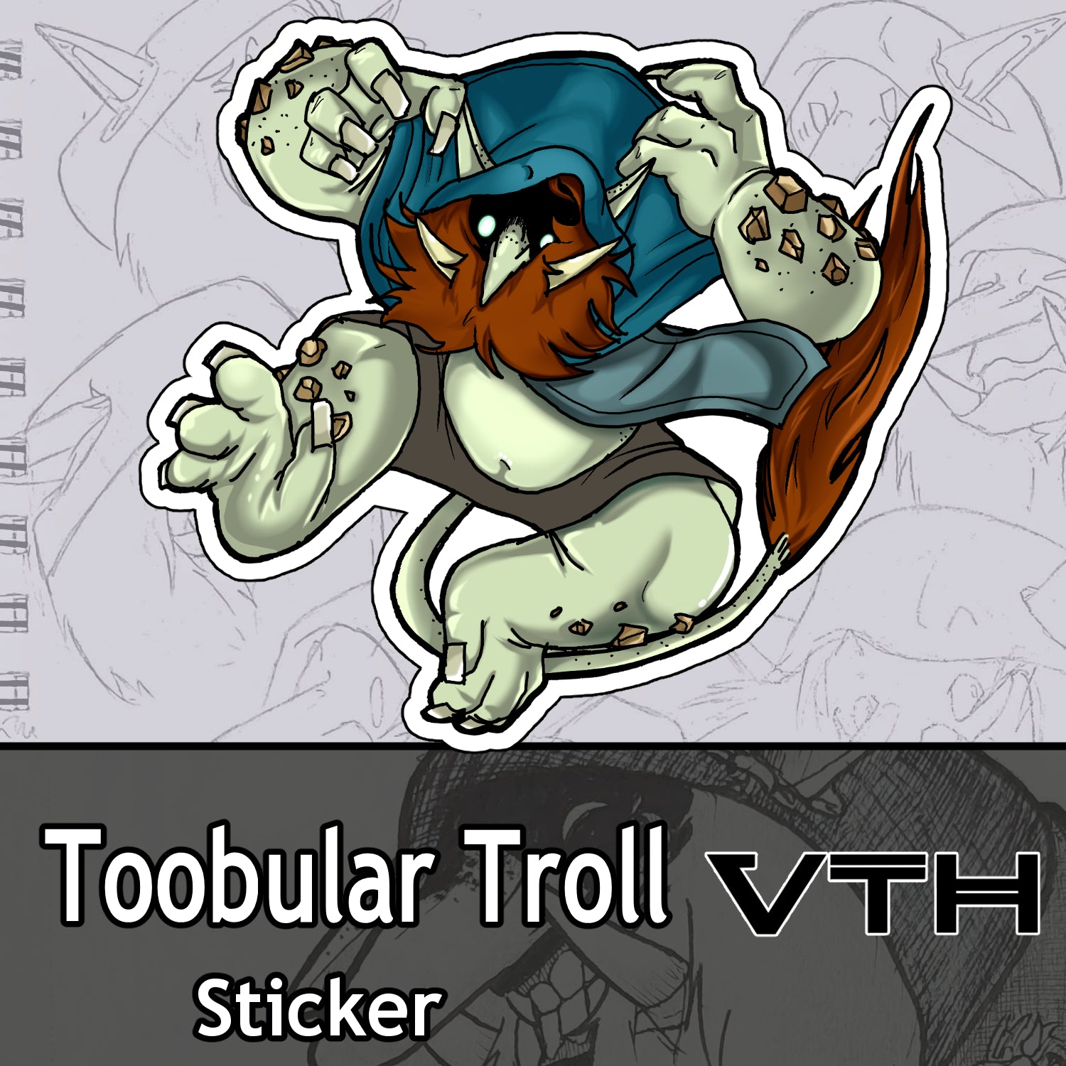 Toobular Troll Sticker