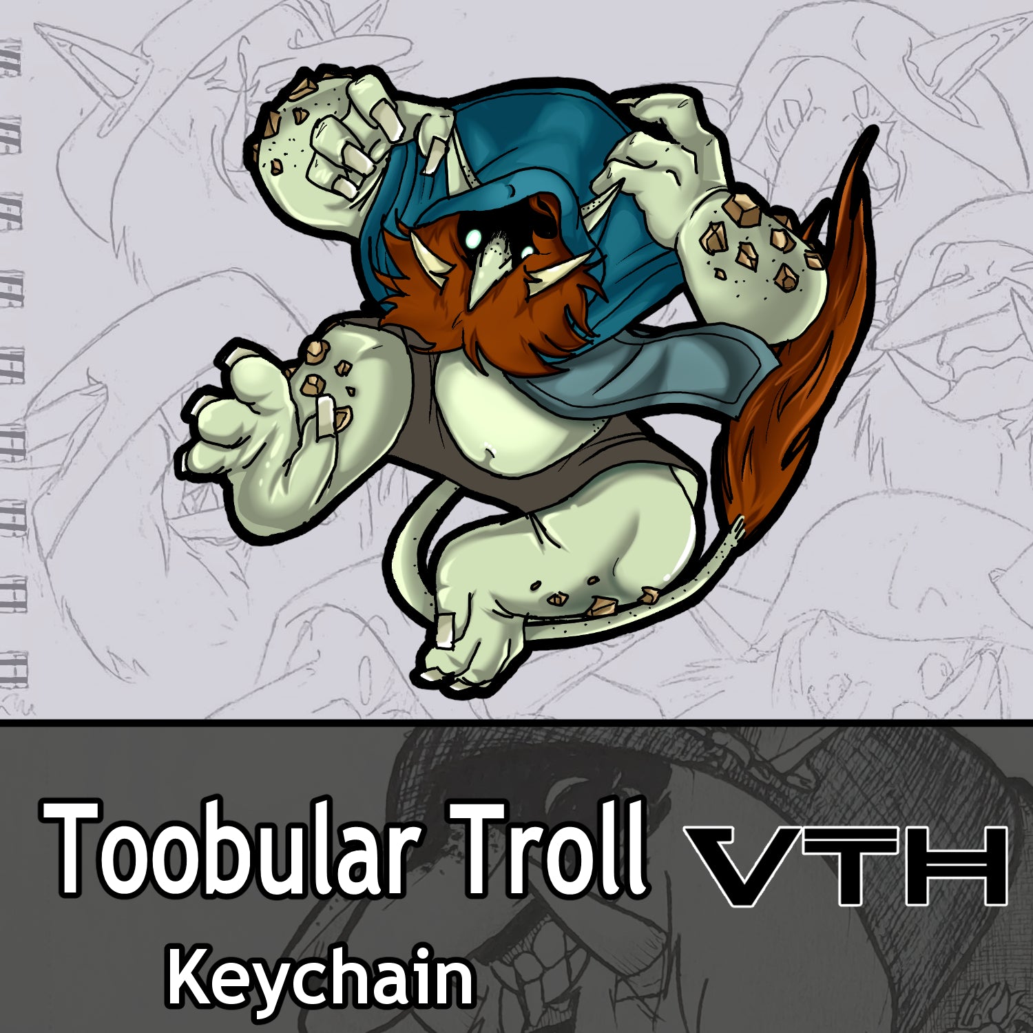 Toobular Troll Keychain