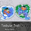 Toobular Troll Love of Land and Sea Keychain