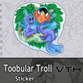 Toobular Troll Land Love Sticker
