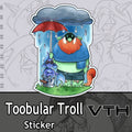 Toobular Troll Rainy Day Sticker