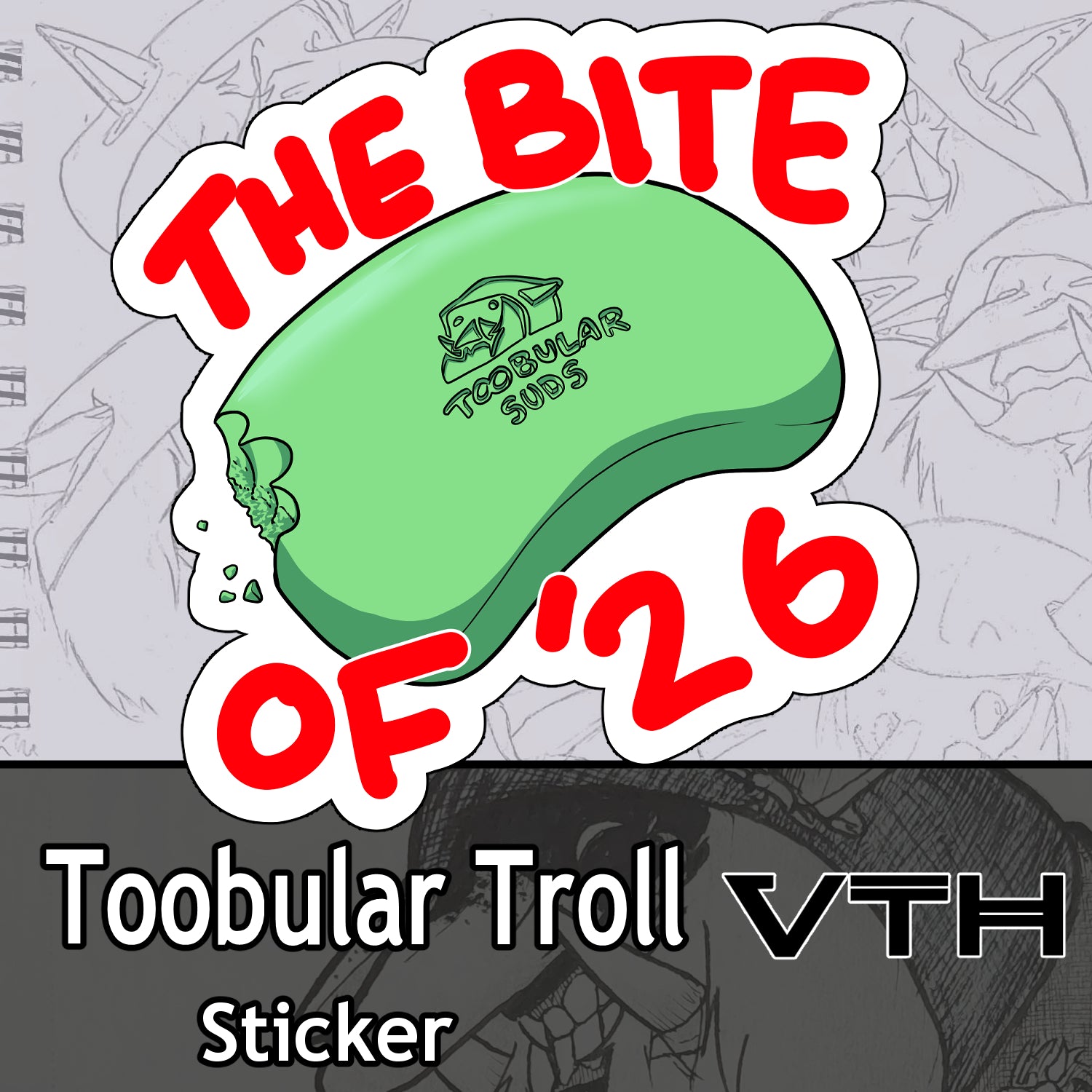 Toobular Troll The Bite of '26 Sticker