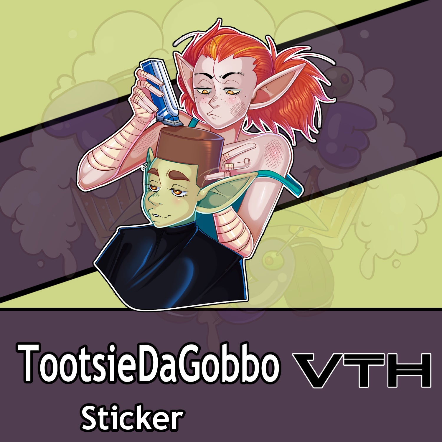Tootsie Da Gobbo Haircut Sticker