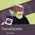 Tootsie Da Gobbo Hair Pastry Sticker