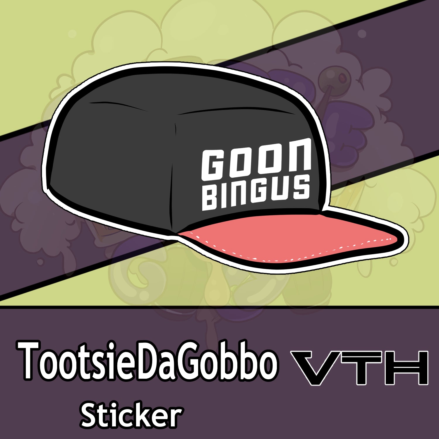 Tootsie Da Gobbo Goon Bingus Hat Sticker