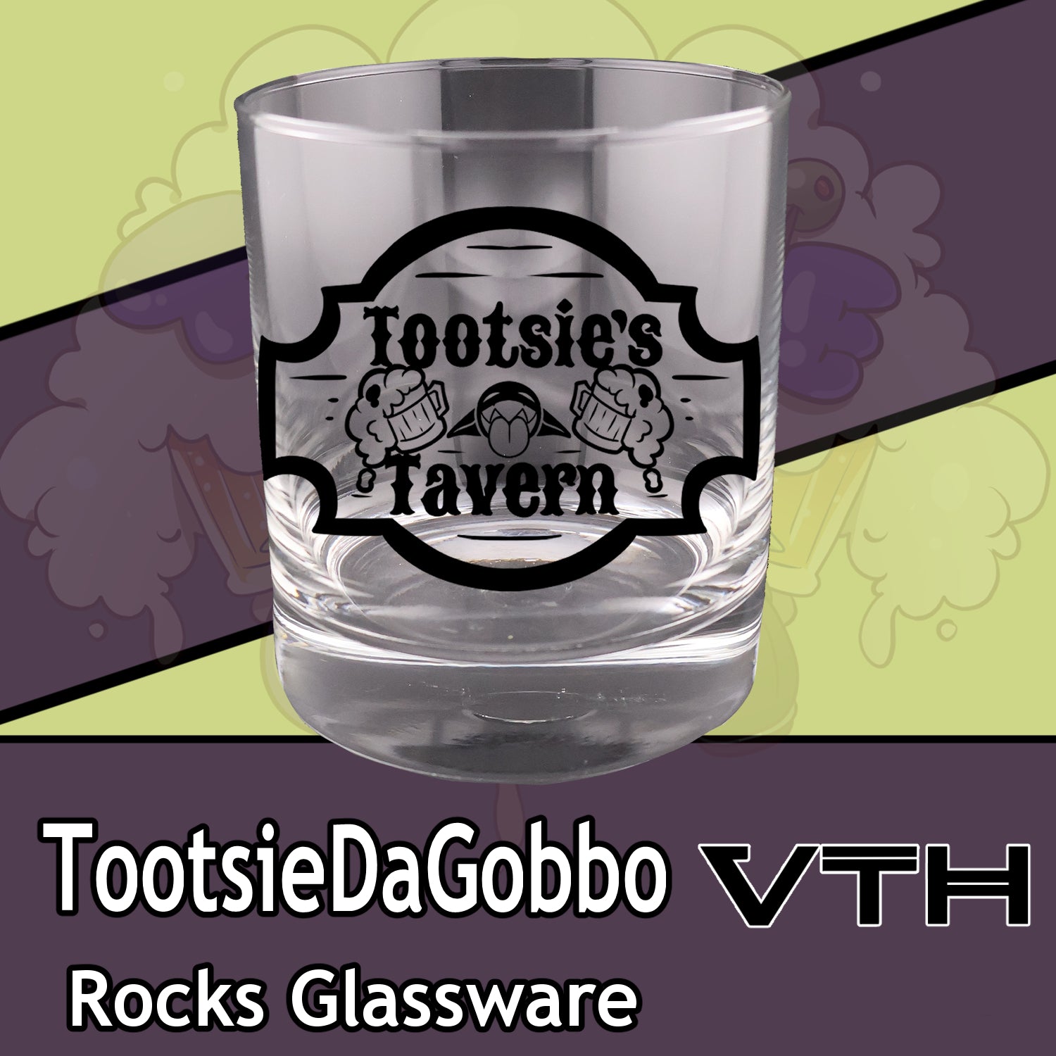 Tootsie Da Gobbo's Tavern Rocks Glass