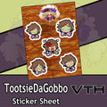 Tootsie Da Gobbo Sticker Sheet