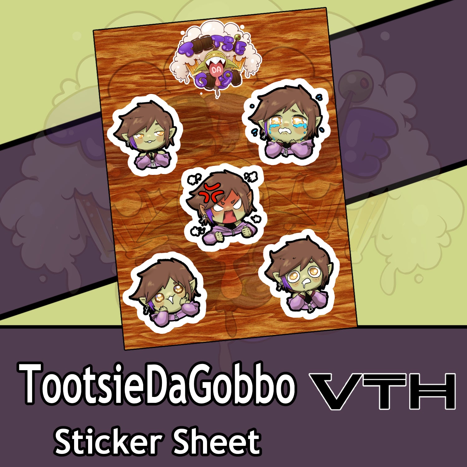 Tootsie Da Gobbo Sticker Sheet