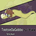 Tootsie Da Gobbo Worm Sticker