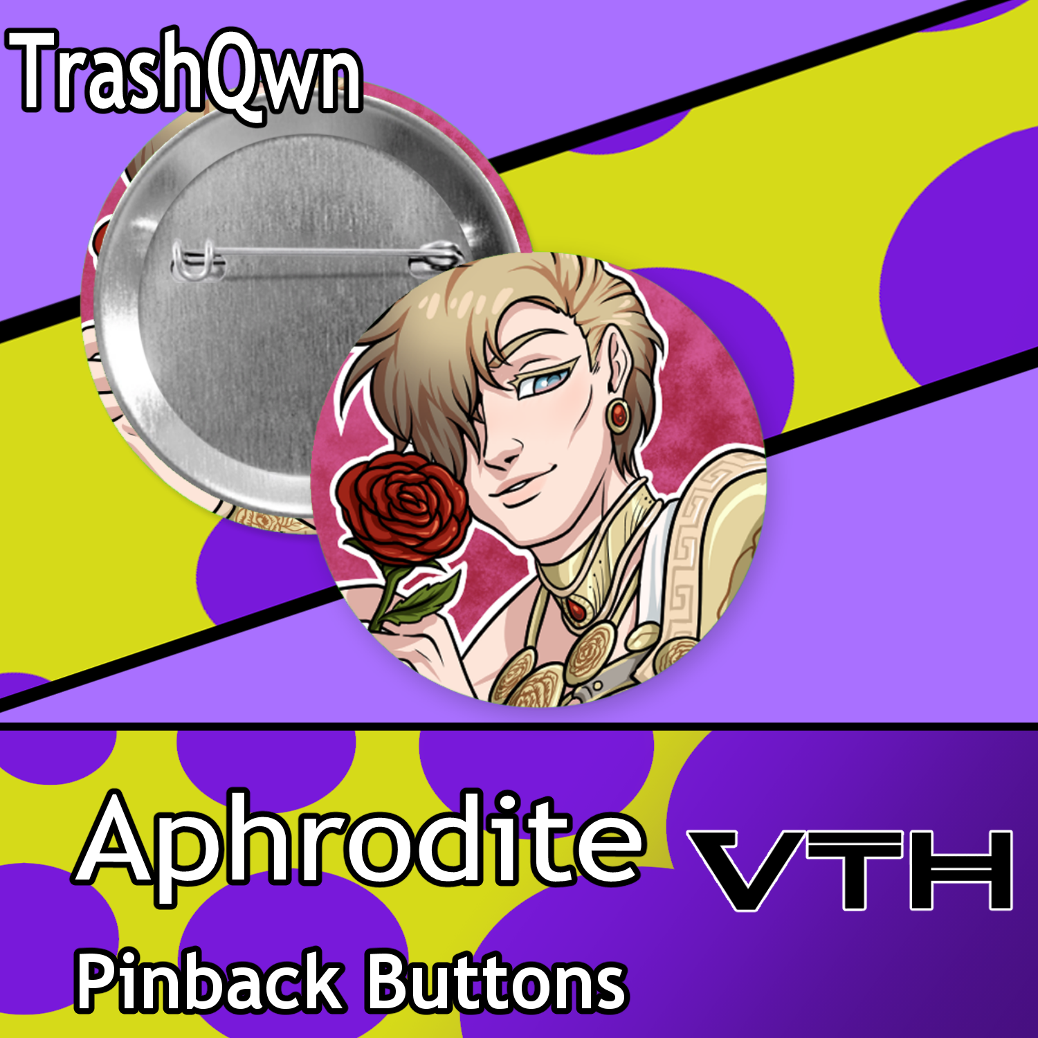 Mythos Pinback Buttons - TrashQwn
