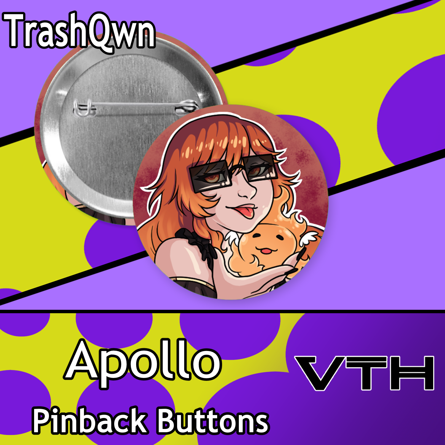 Mythos Pinback Buttons - TrashQwn
