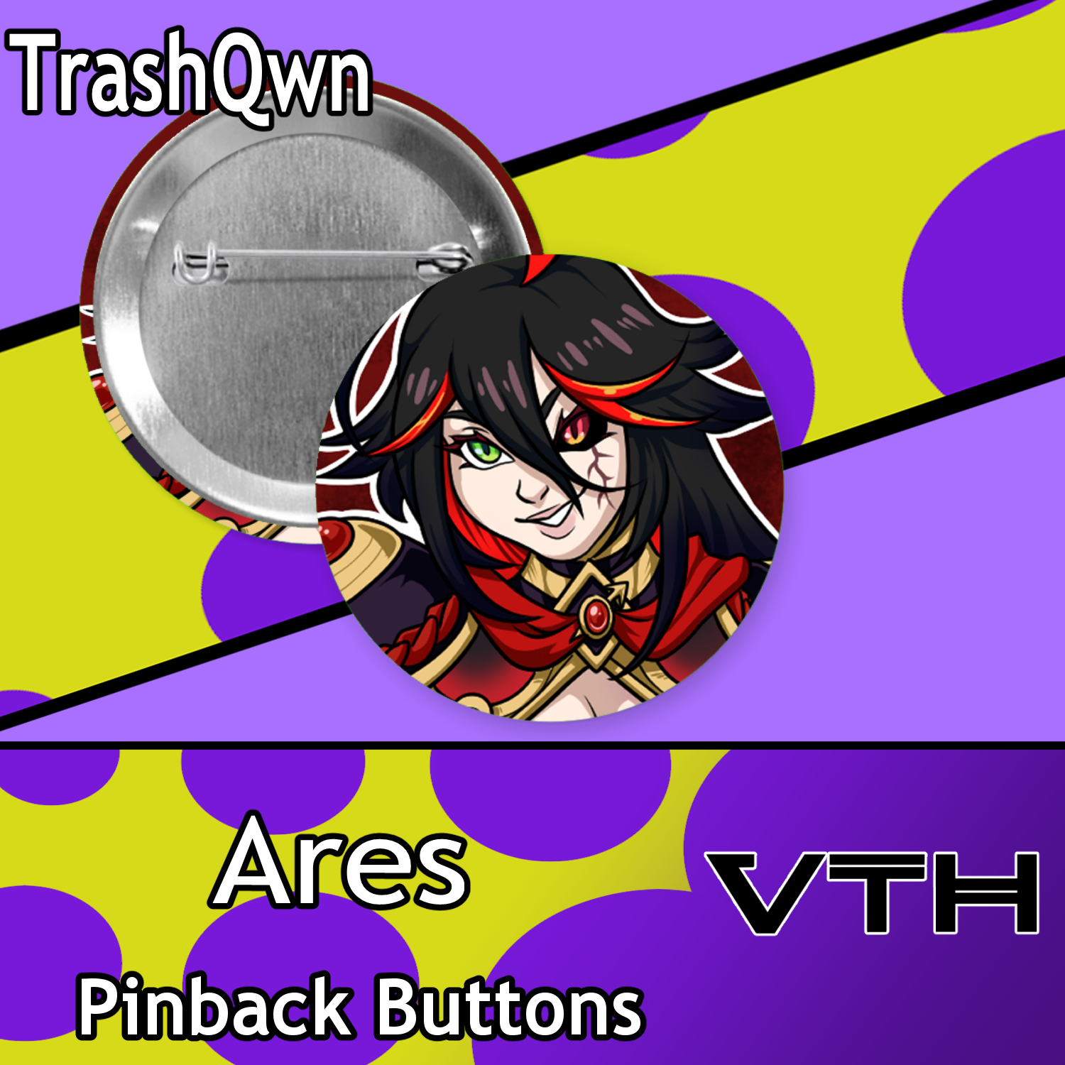 Mythos Pinback Buttons - TrashQwn