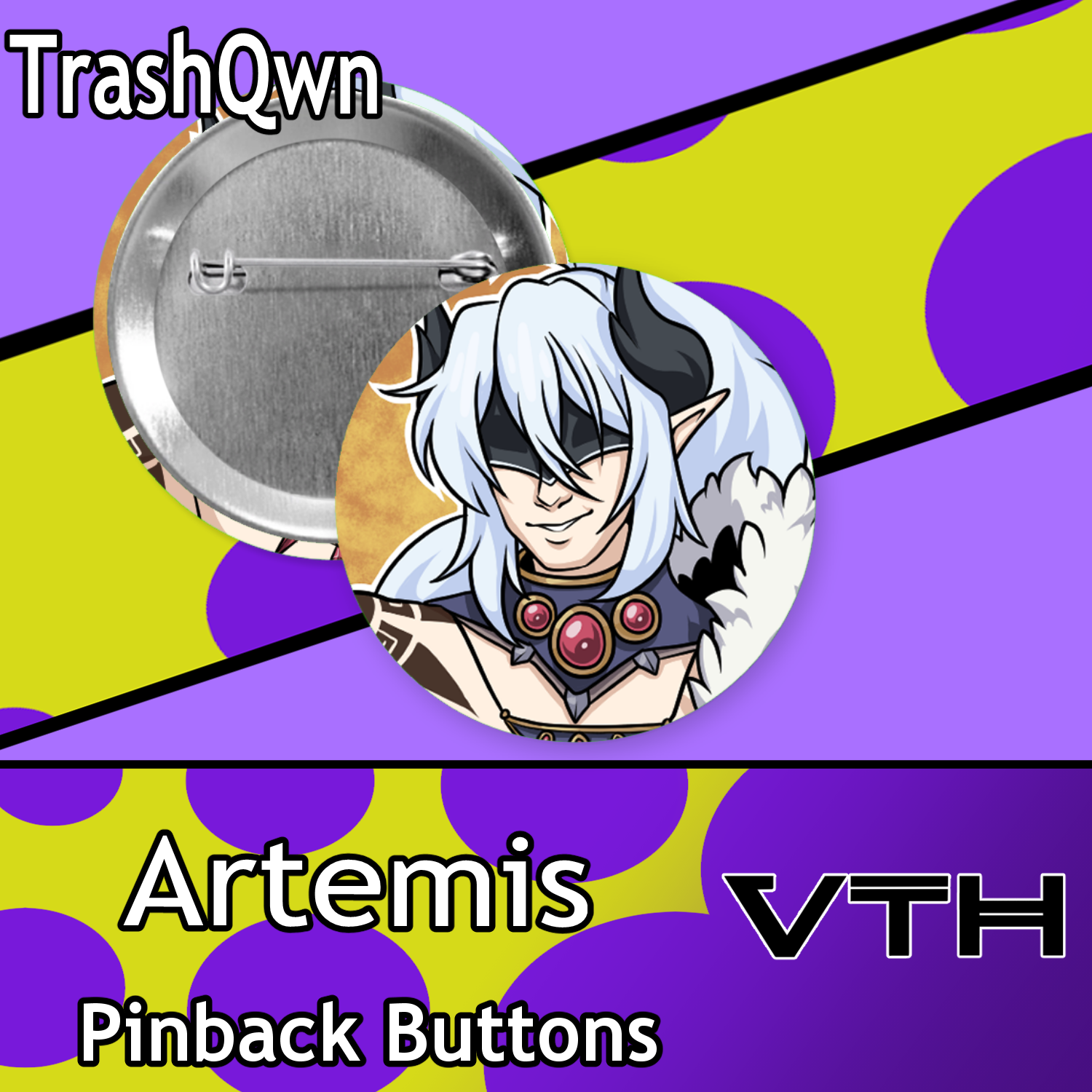Mythos Pinback Buttons - TrashQwn