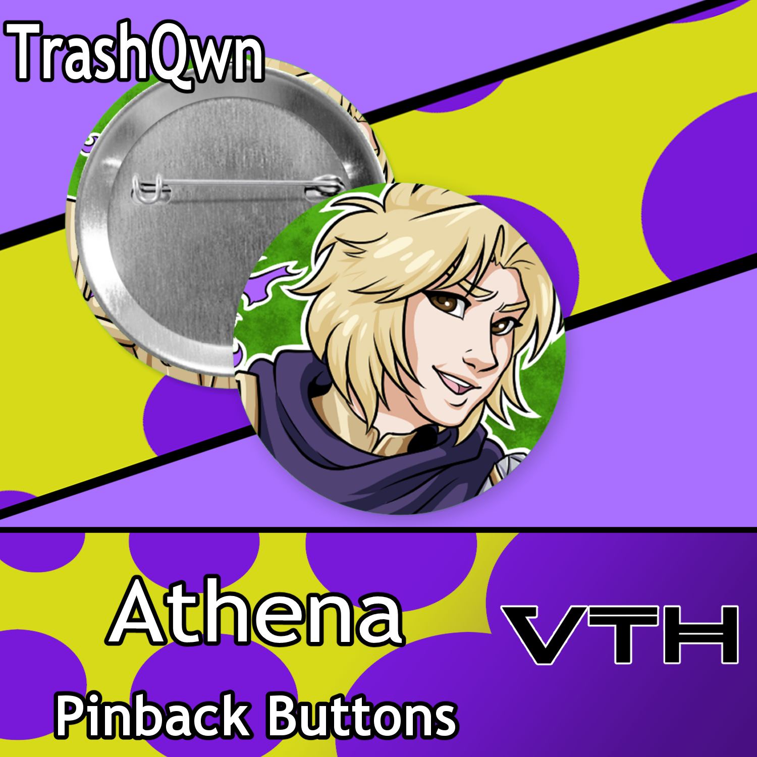 Mythos Pinback Buttons - TrashQwn