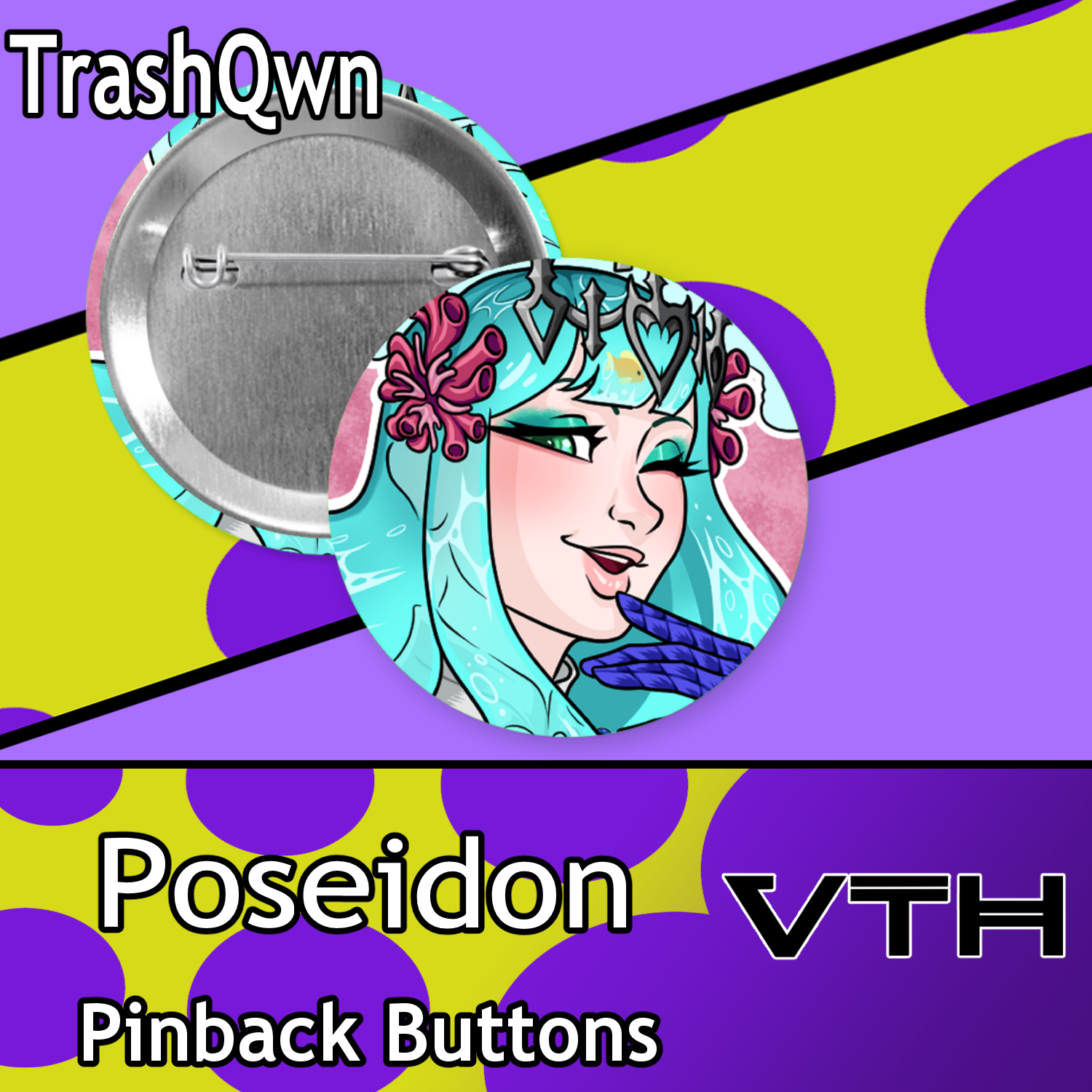 Mythos Pinback Buttons - TrashQwn