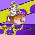 TrashQwn Pumpkin Spice Coffee Sticker