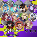 Mythos Pinback Buttons - TrashQwn