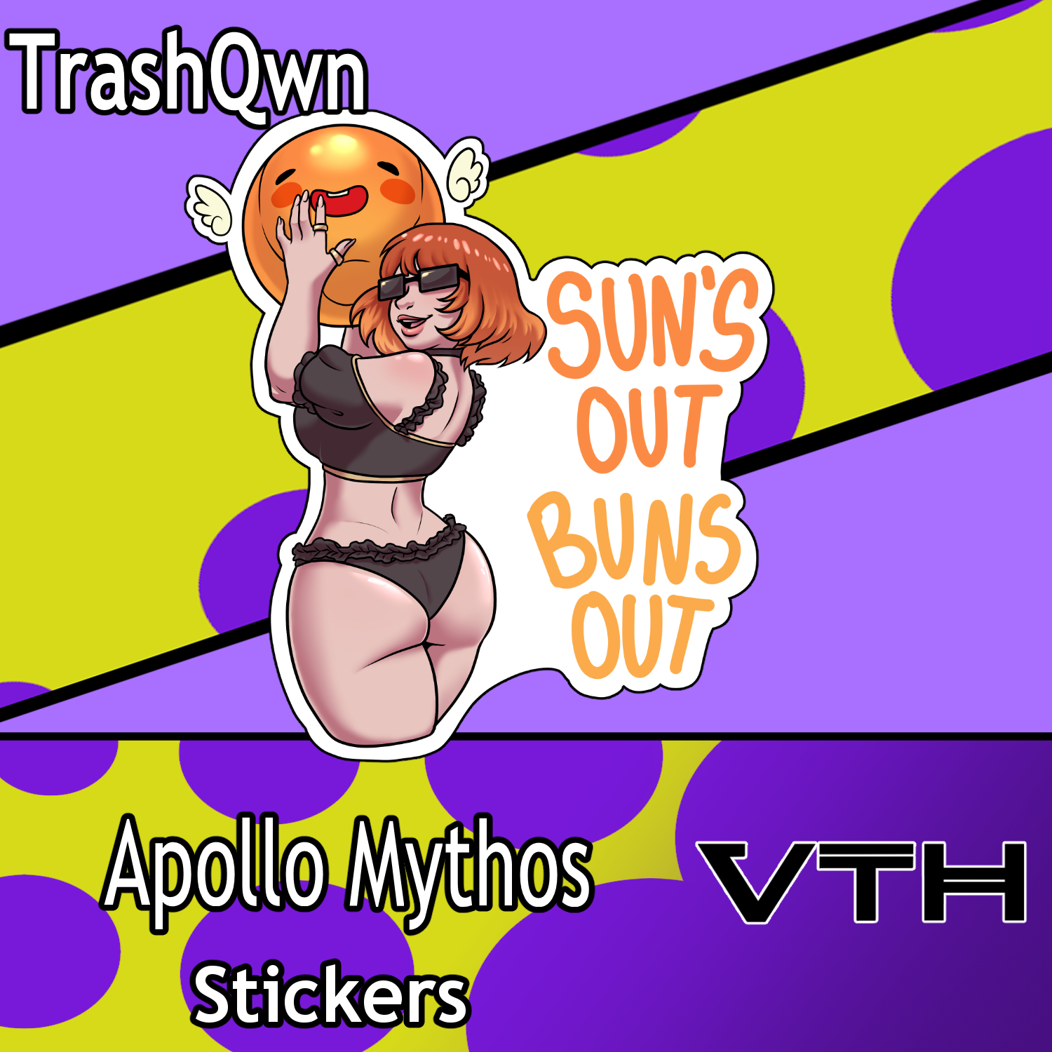 Apollo Mythos Suns out Sticker - TrashQwn
