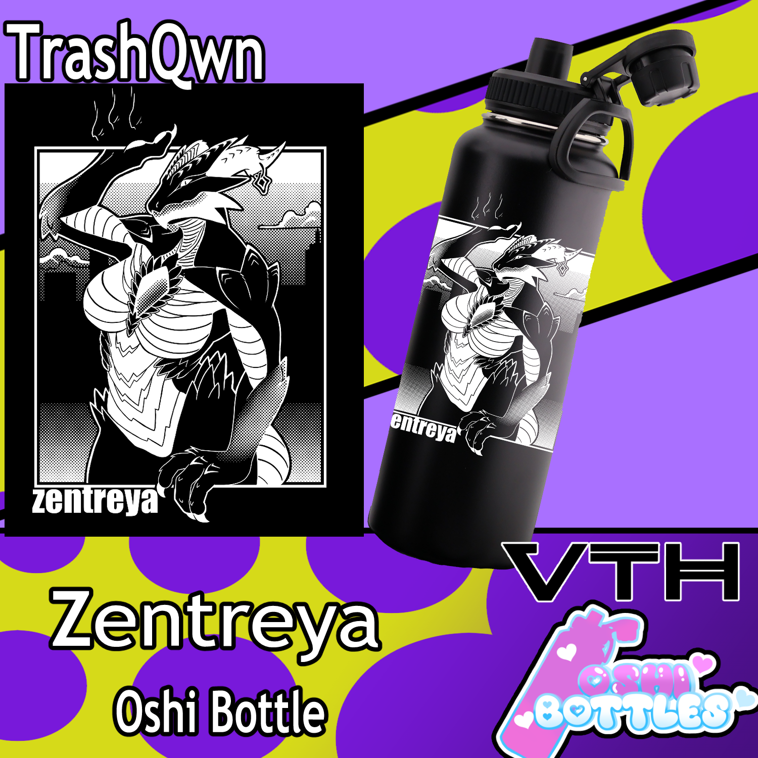 Zentreya Dragon Form Oshi Bottle - TrashQwn