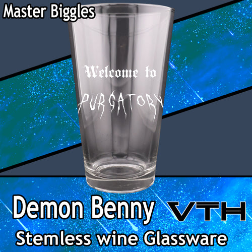 DemonBenny Welcome to Purgatory Pint Glass