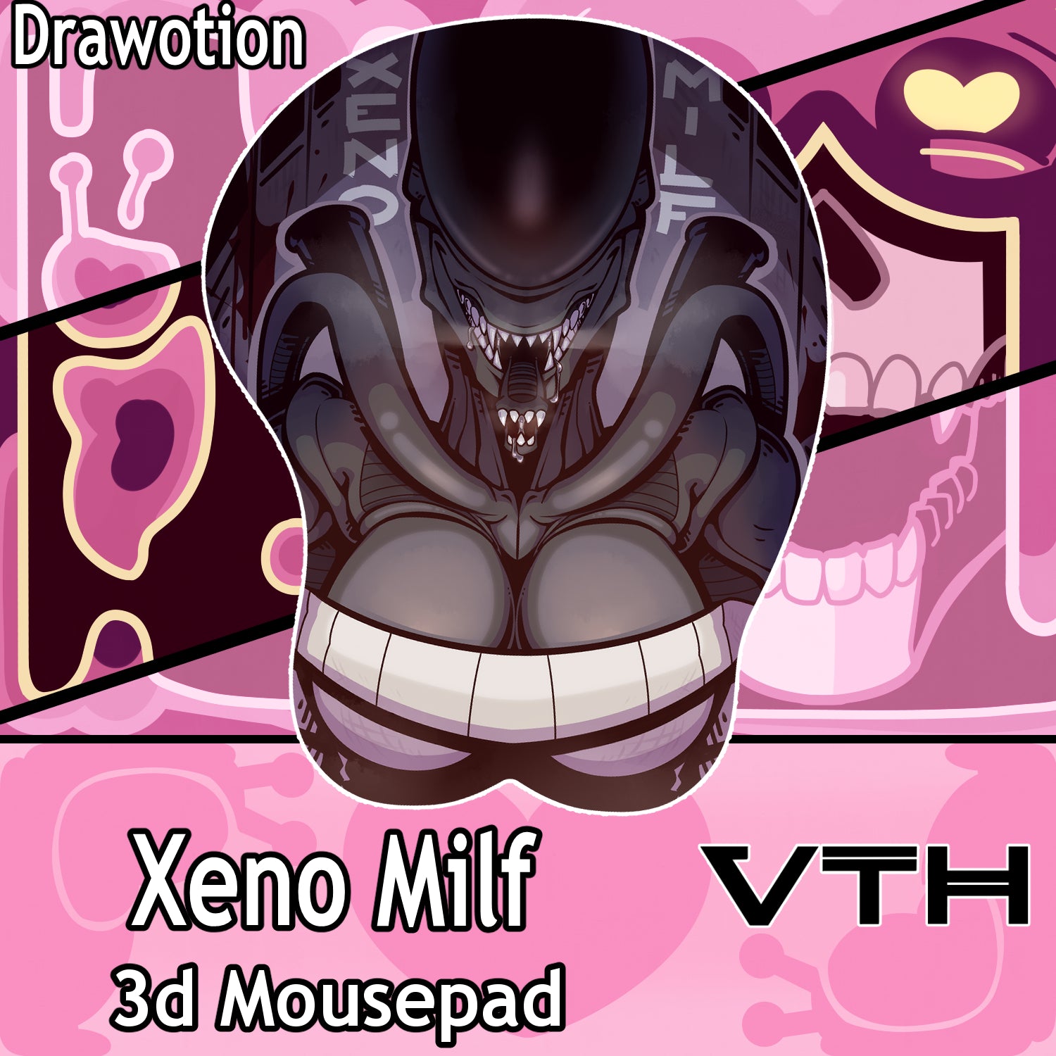 Drawotion Xeno Milf Booba 3D Mousepad