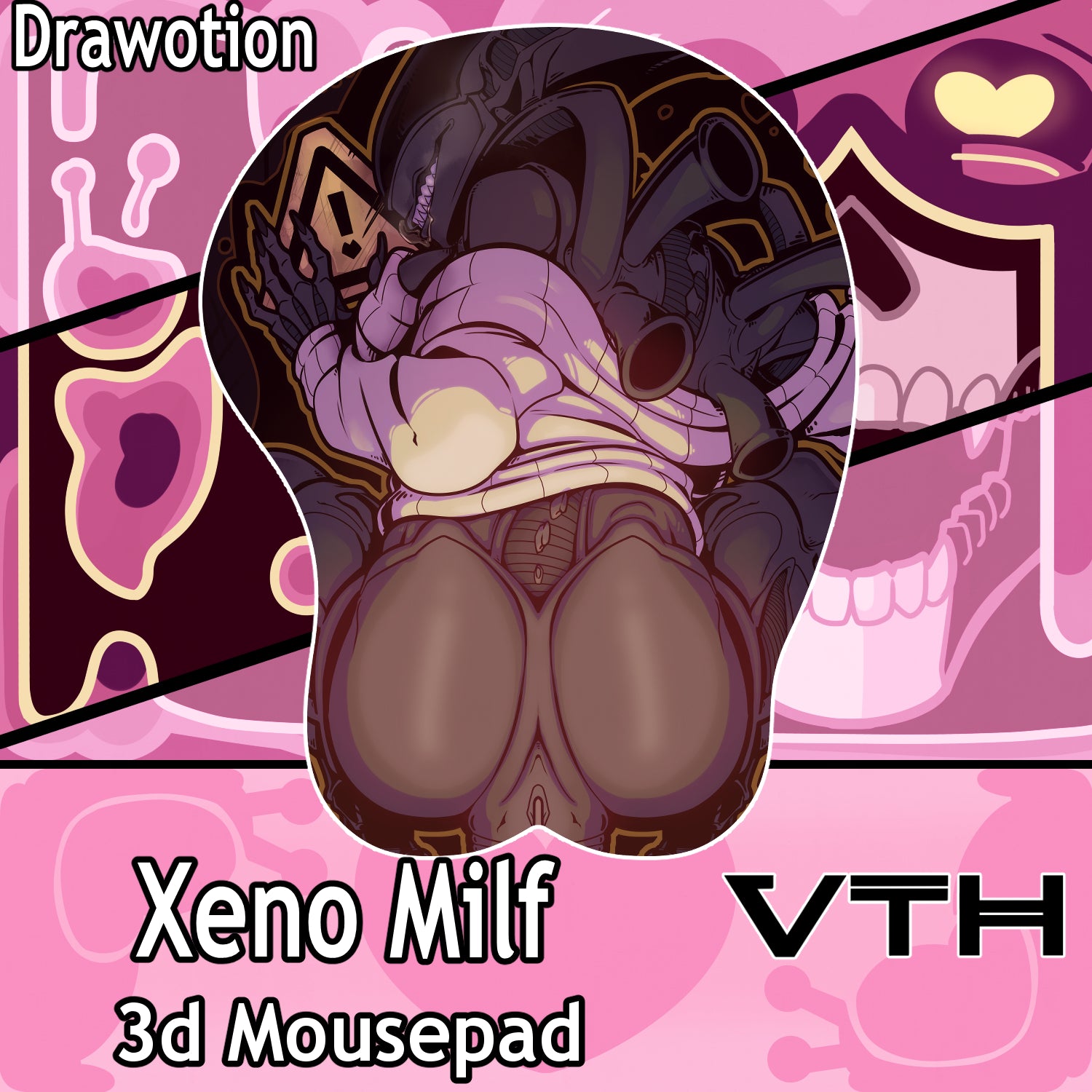 Drawotion Xeno Milf Ass 3D Mousepad