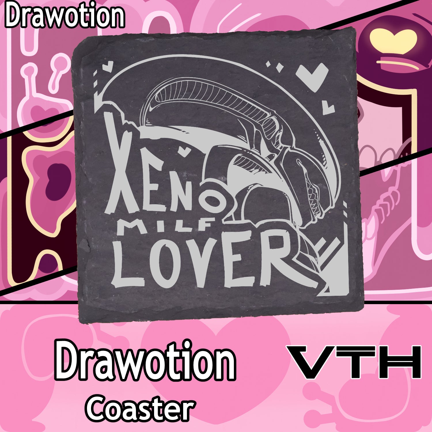 Drawotion Xeno Milf Lover Coasters
