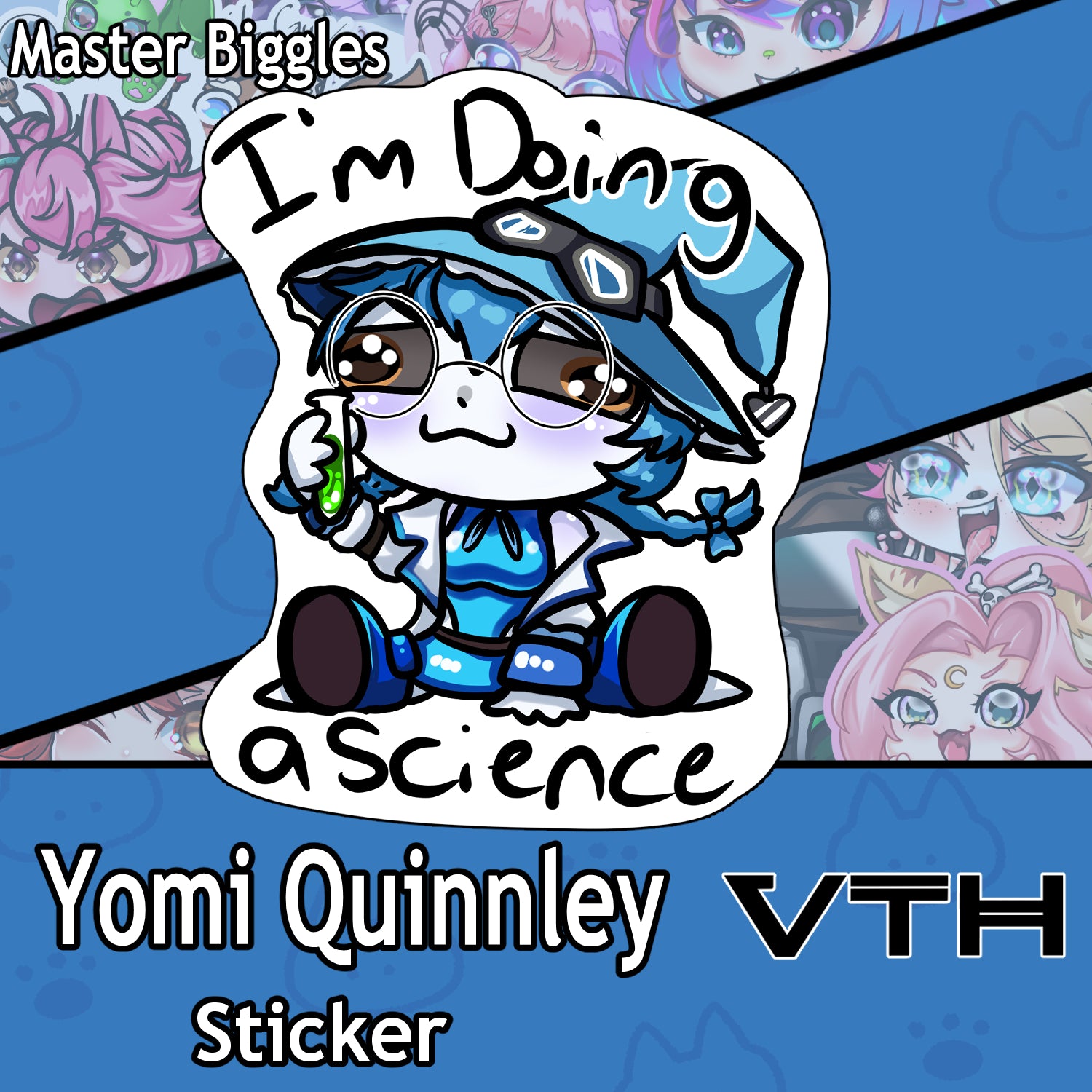 Yomi Quinnley Science Sticker - Master Biggles