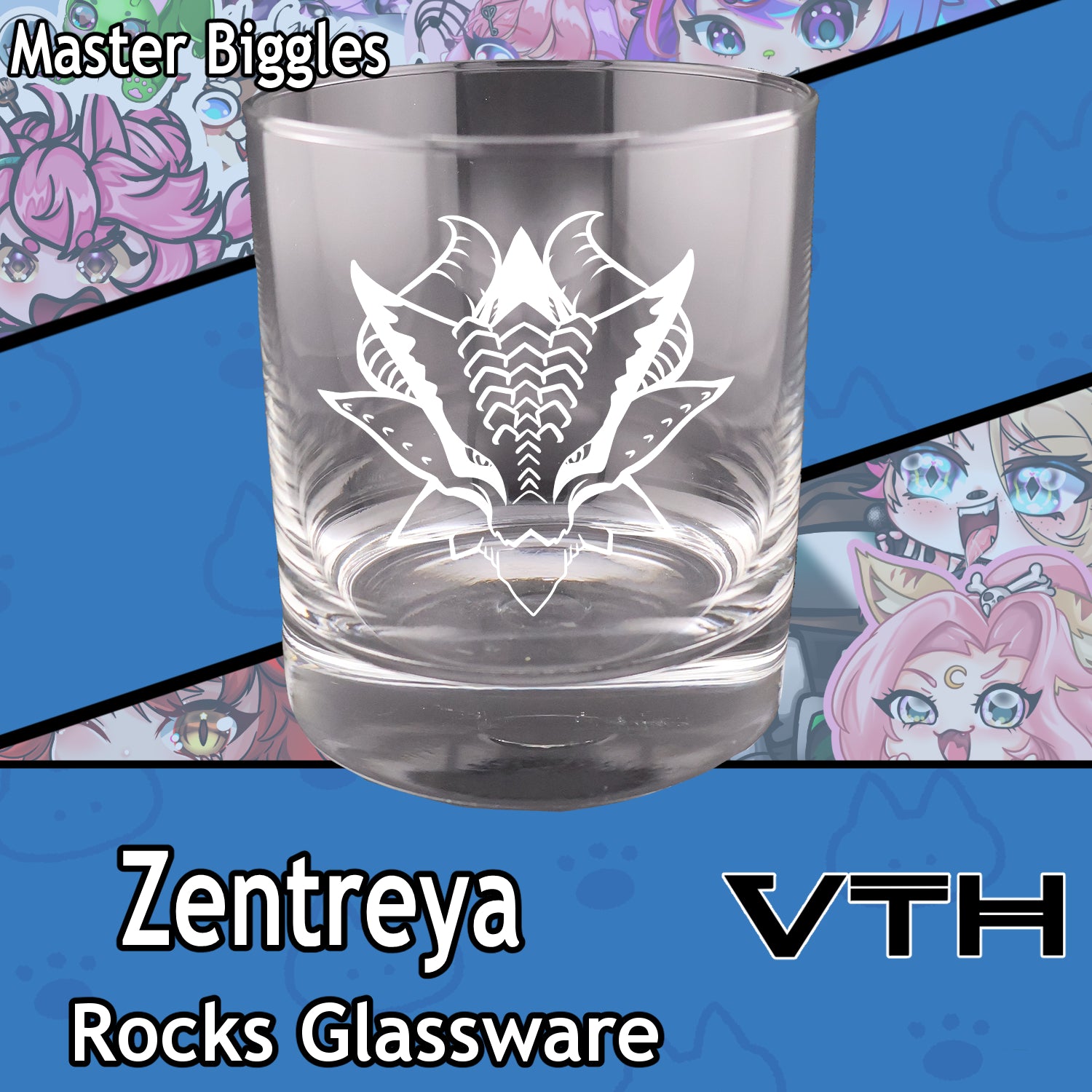 Zentreya Dragon Head Rocks Glass - Master Biggles