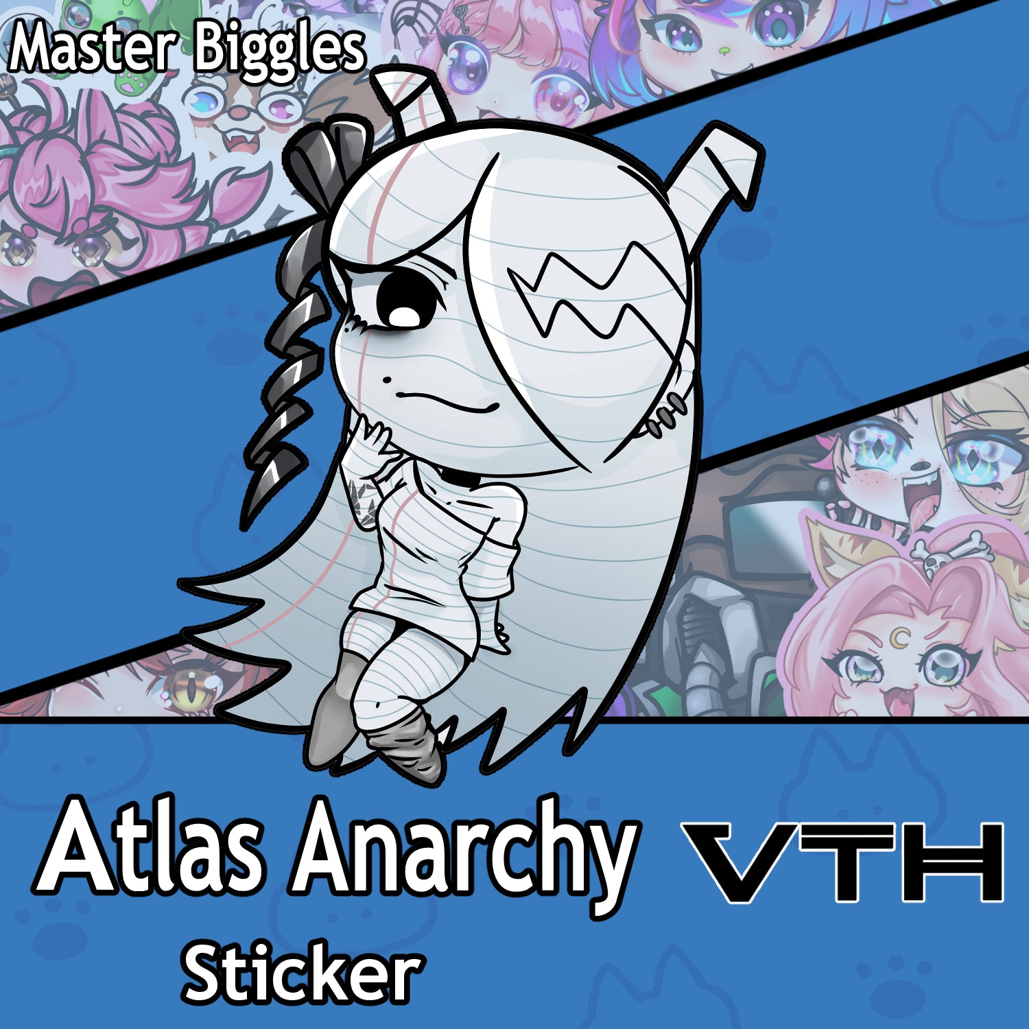 Atlas Anarchy Sticker - Master Biggles