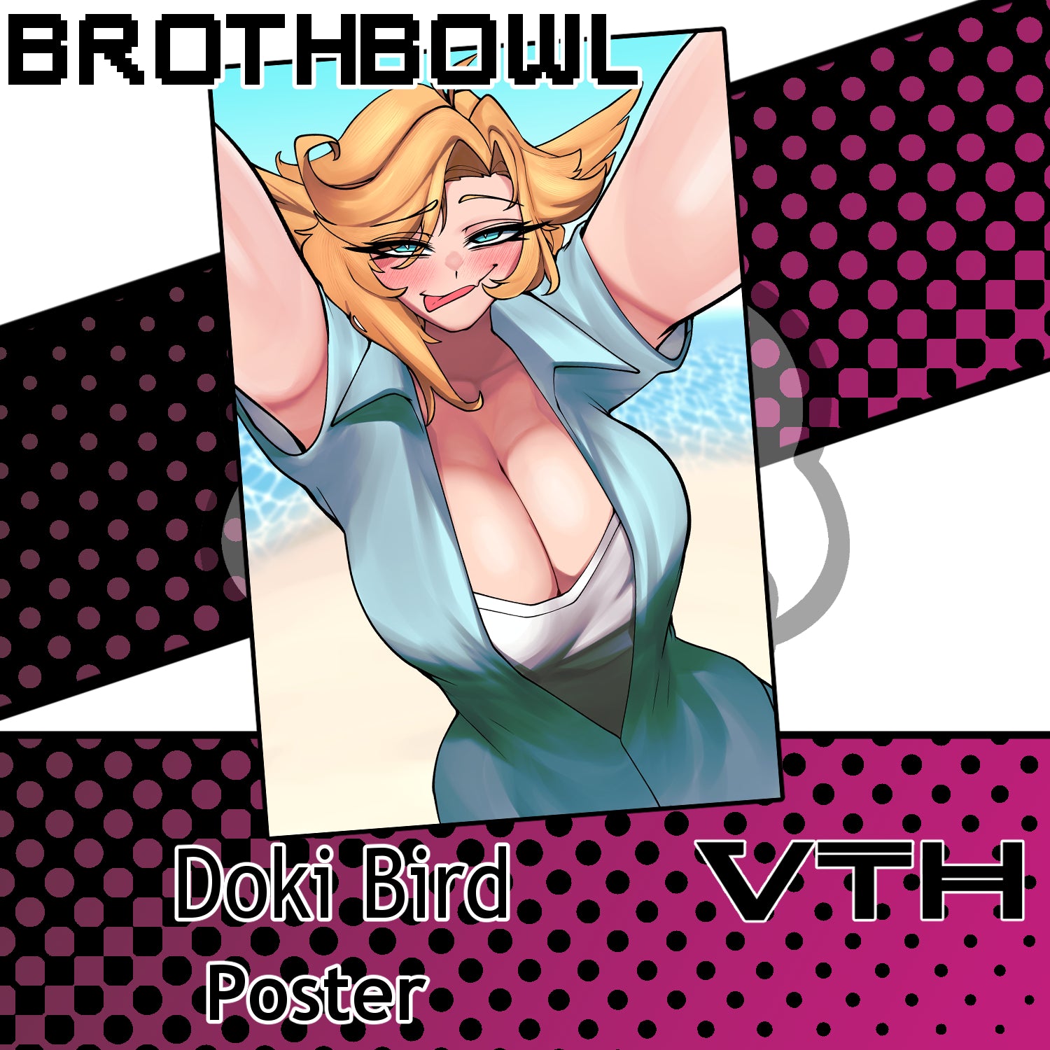 Summer Time Doki Bird Poster - Brothbowl