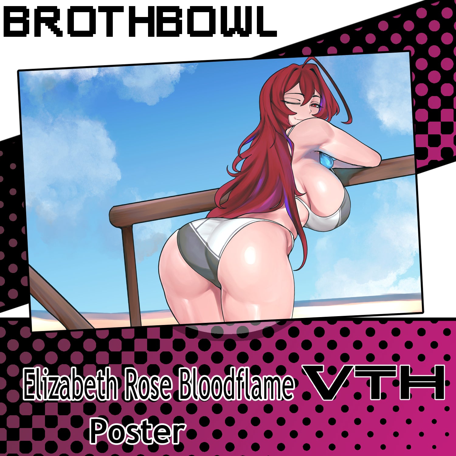 Summertime Elizabeth Rose Bloodflame Poster - Brothbowl