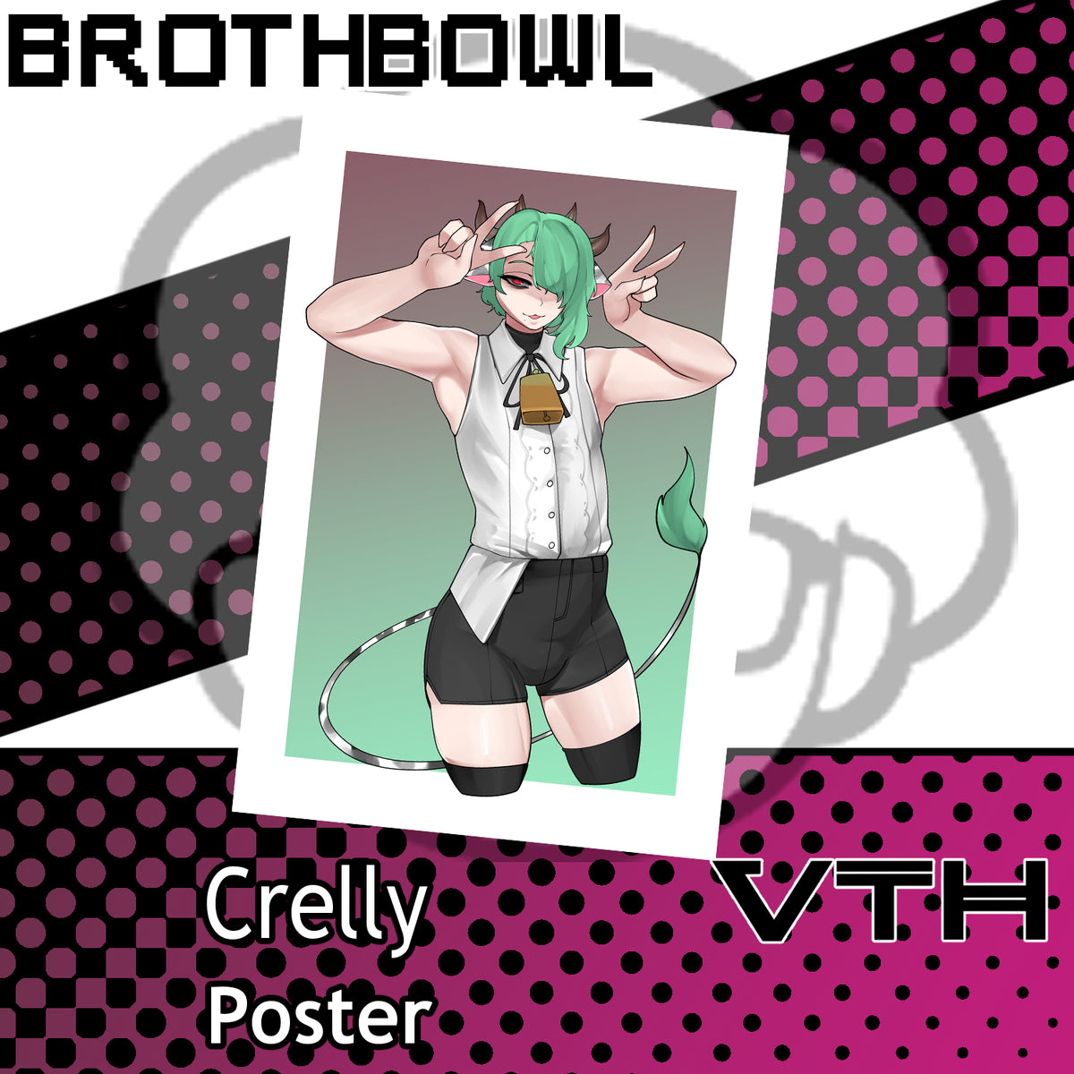 Femboy Crelly Poster - Brothbowl