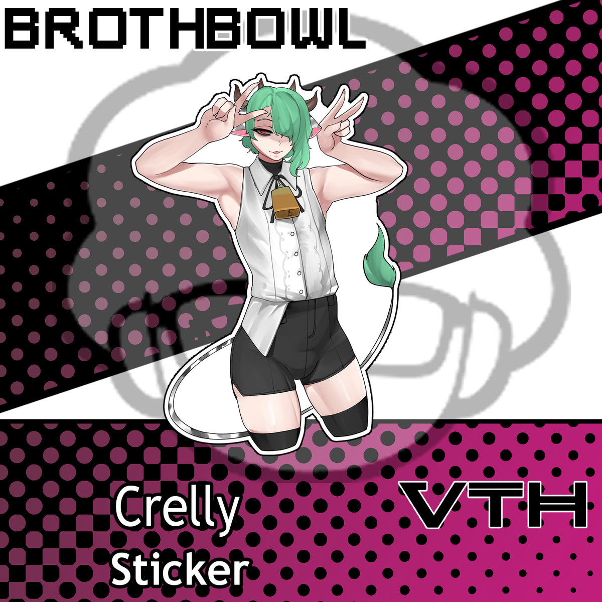 Femboy Crelly Sticker - Brothbowl
