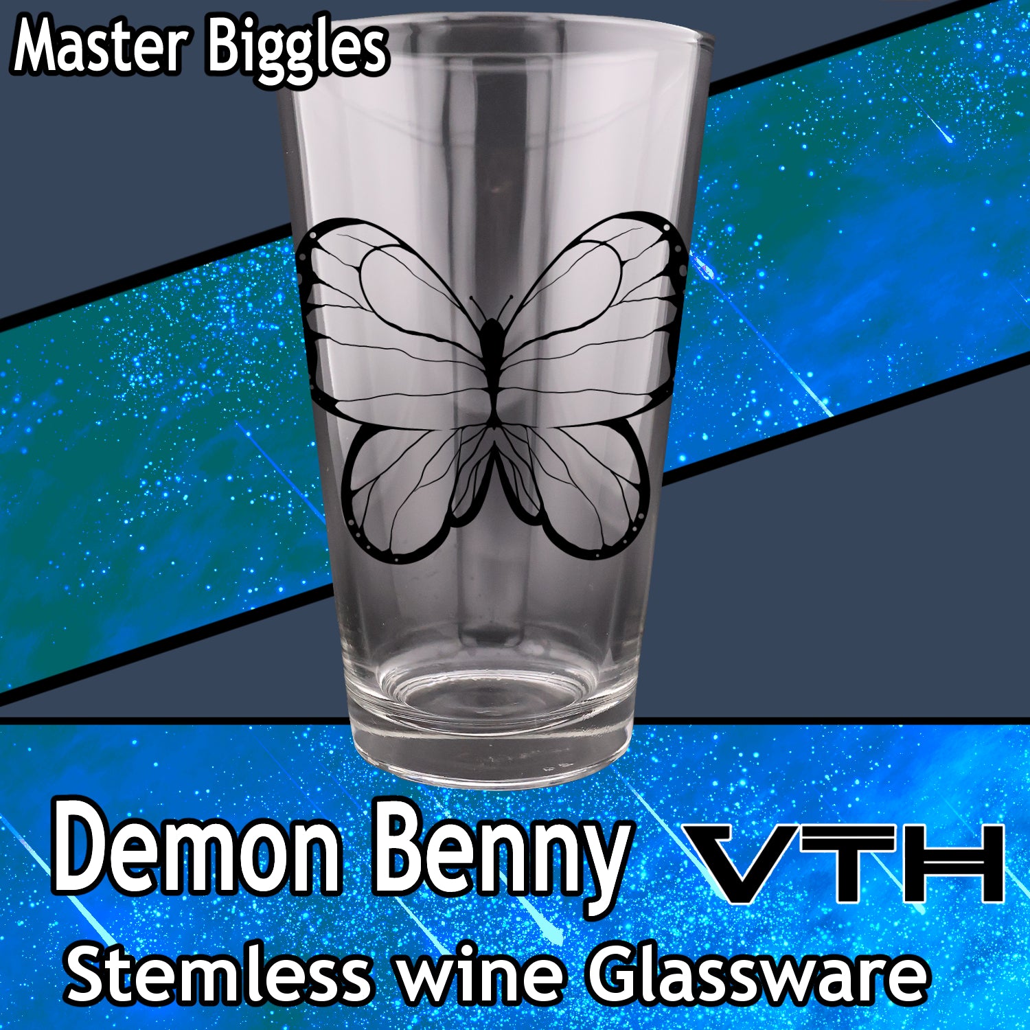 DemonBenny Butterfly Pint Glass