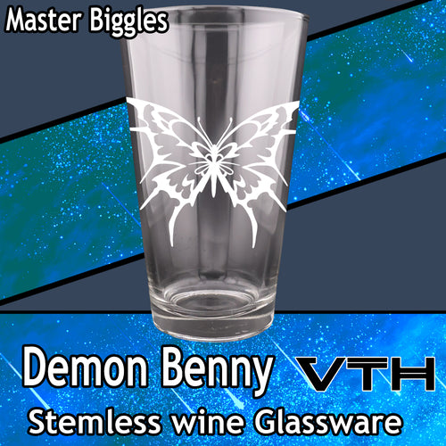 DemonBenny RockStar Butterfly Pint Glass