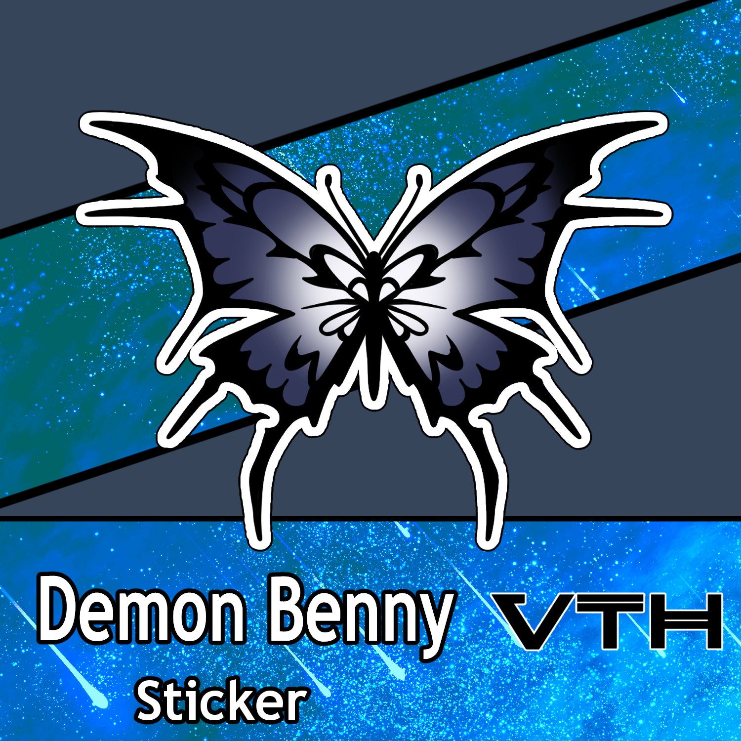 DemonBenny RockStar Butterfly Sticker