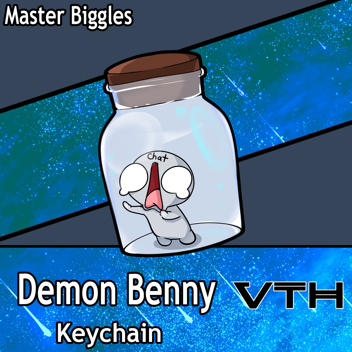 DemonBenny Chat bottle Keychain