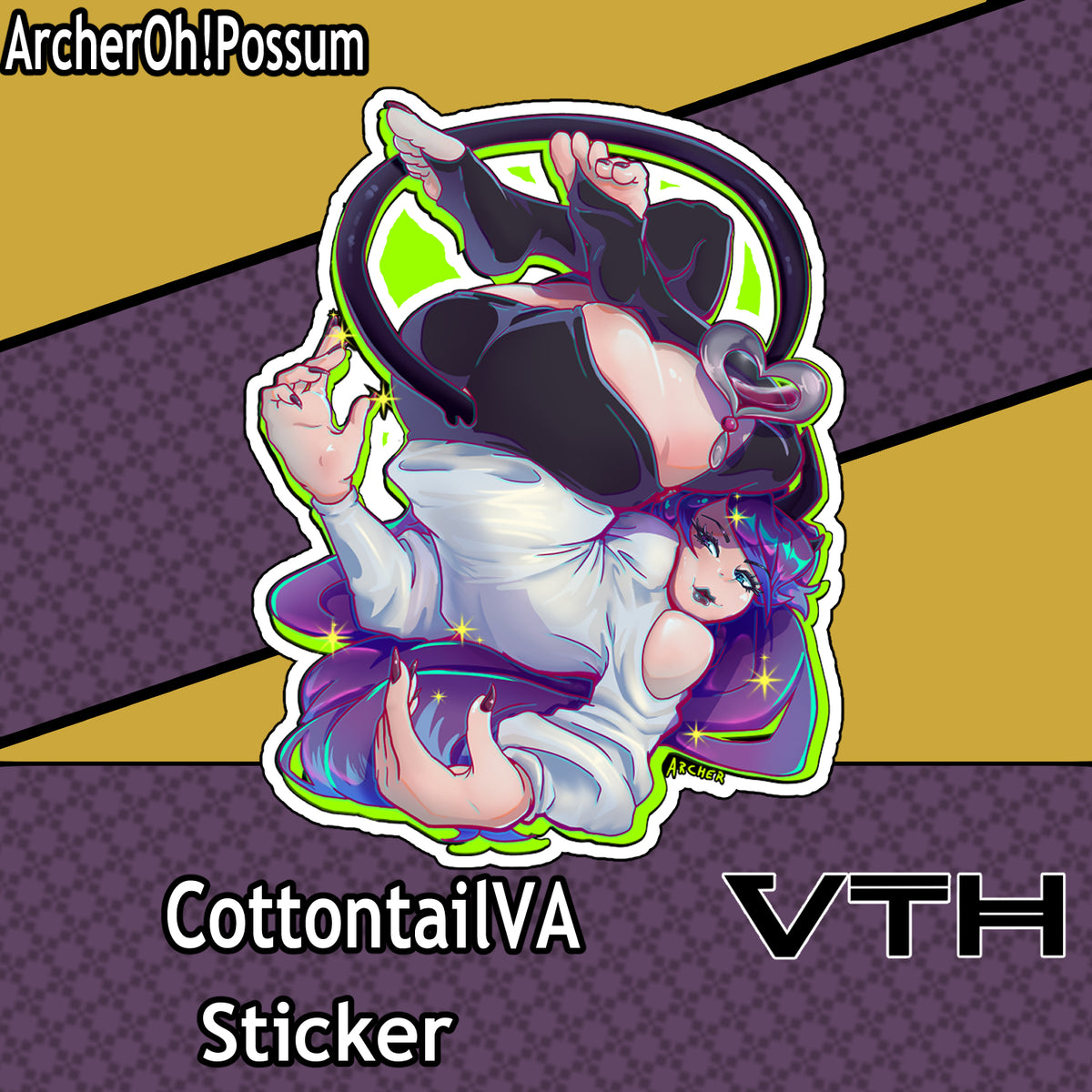 CottontailVA Sticker - ArcherOhPossum