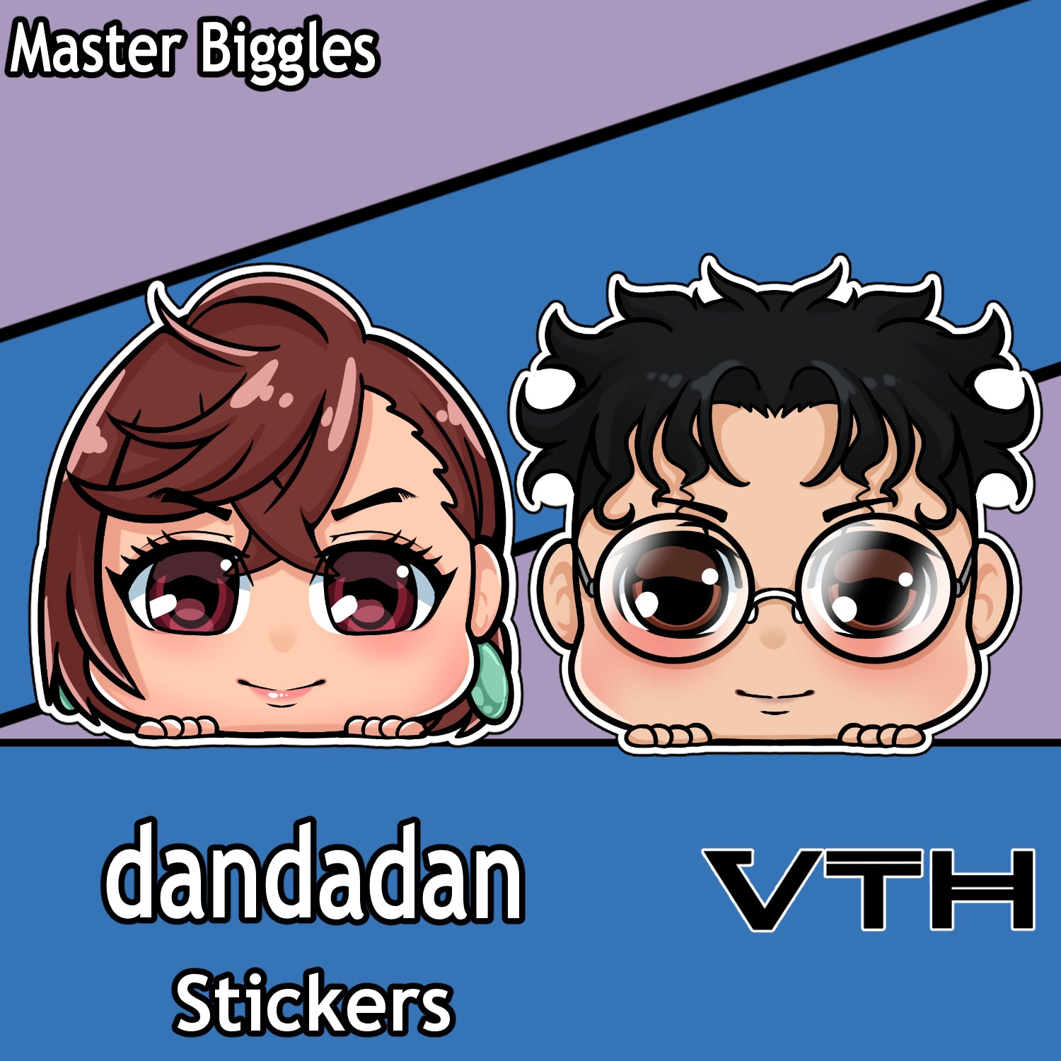 Dandadan Peak Stickers - Master Biggles
