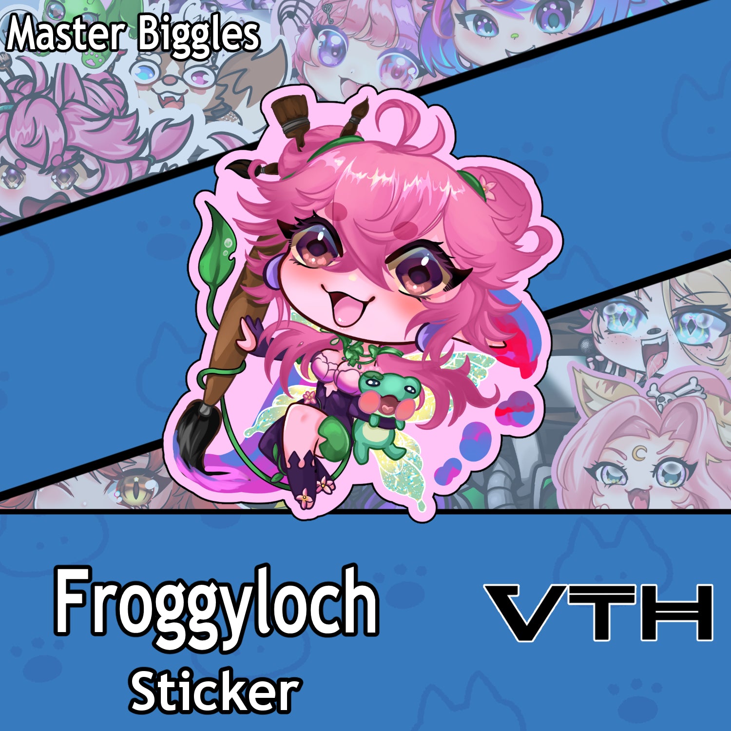 Artist Froggyloch Chibi Sticker - Master Biggles