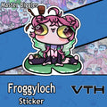 High Froggyloch On a Lily Sticker - Master Biggles