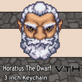HoratiusTheDwarf Pixel Bust Keychain