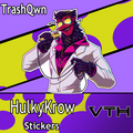 HulkyKrow Show Time Sticker - Trashqwn
