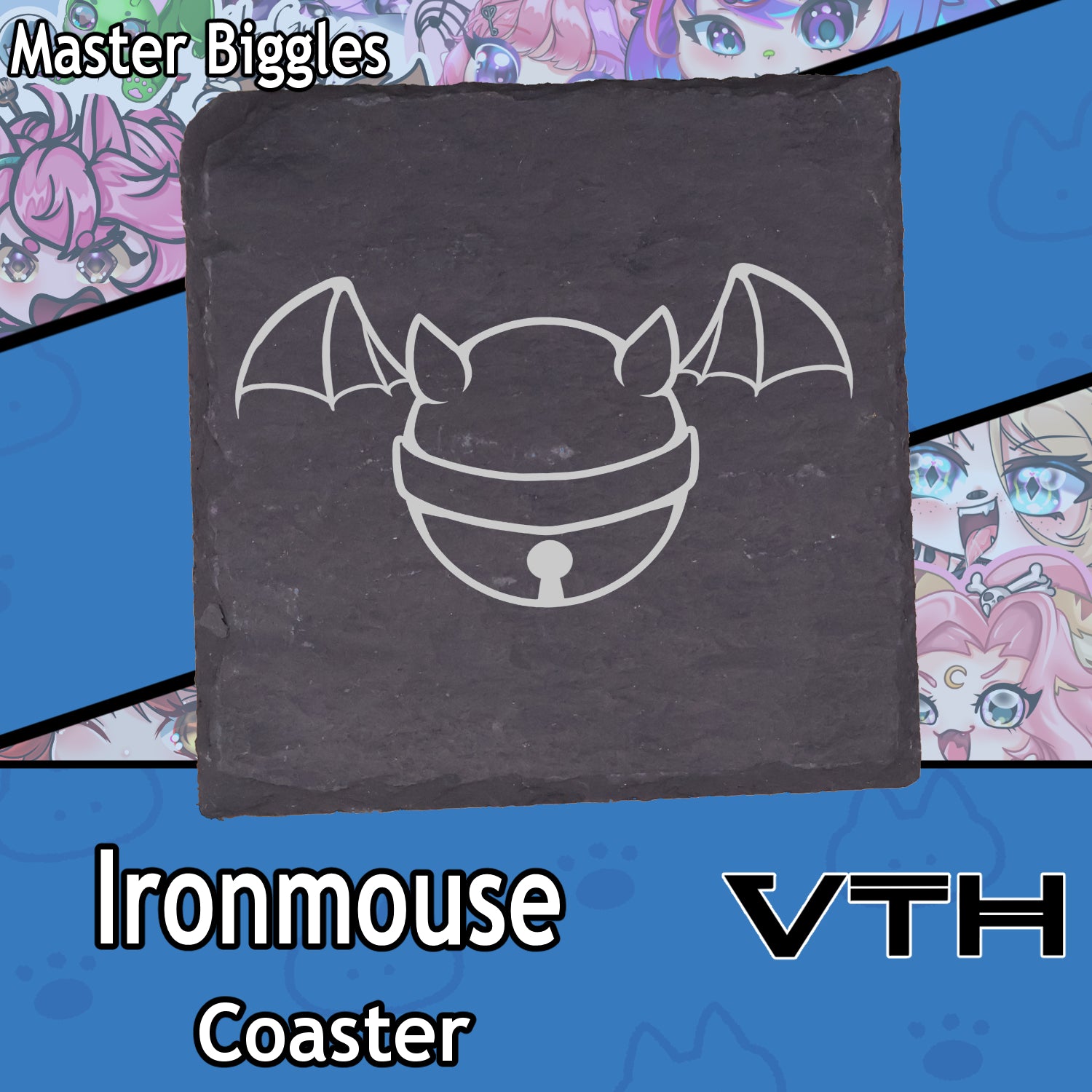 Ironmouse Bell Coaster - Master Biggles