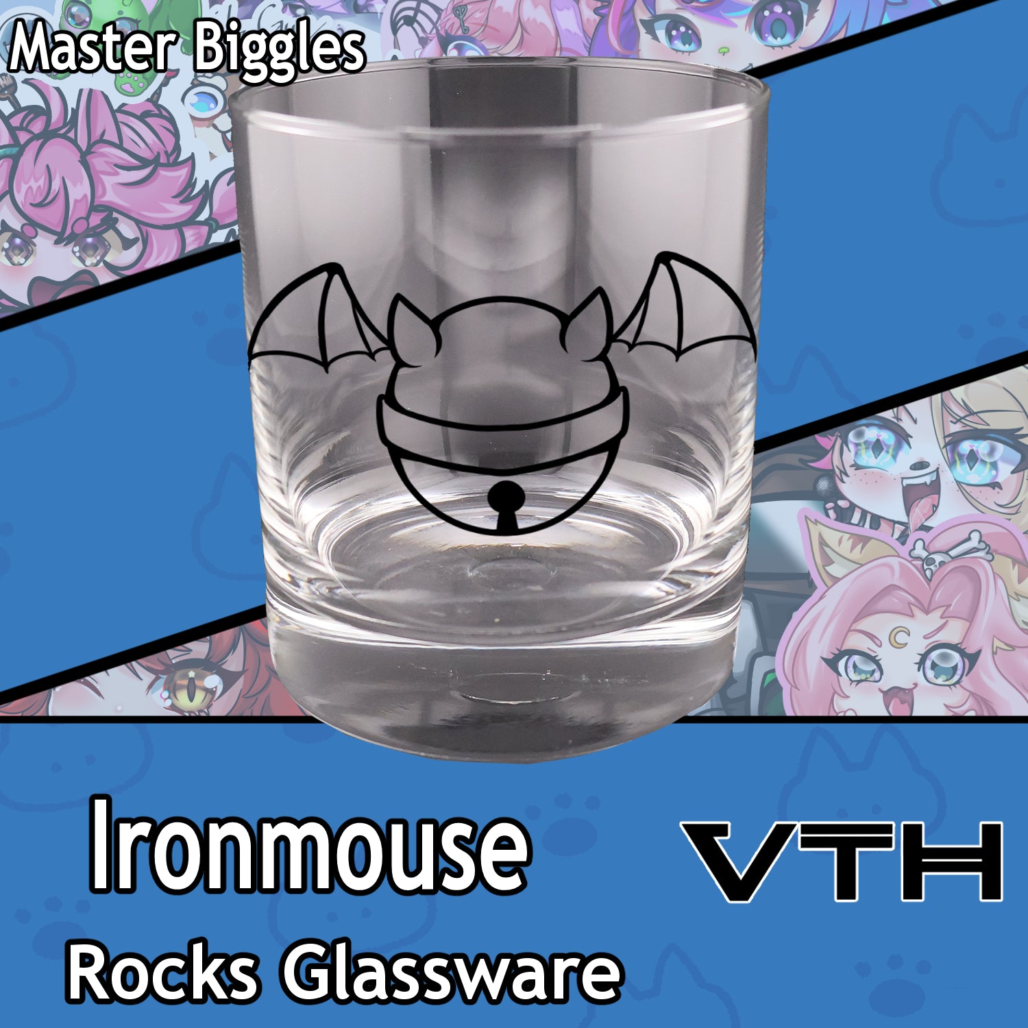 Ironmouse Bell Rocks Glass - Master Biggles