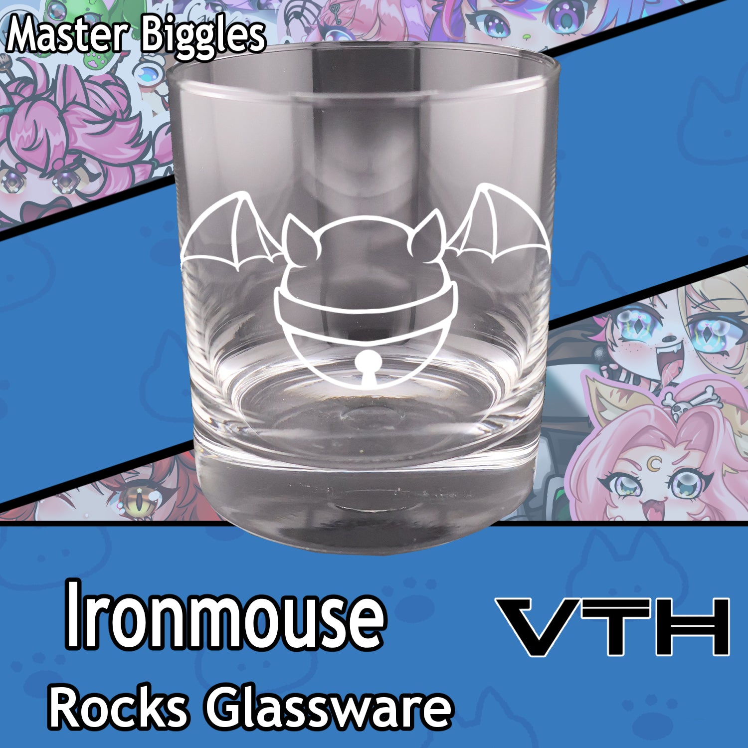Ironmouse Bell Rocks Glass - Master Biggles